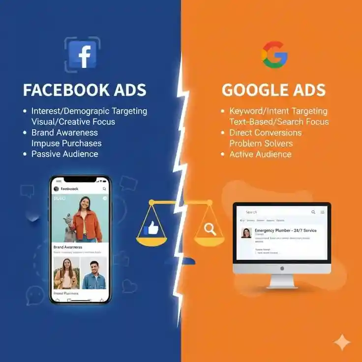 which is better google ads or facebook ads