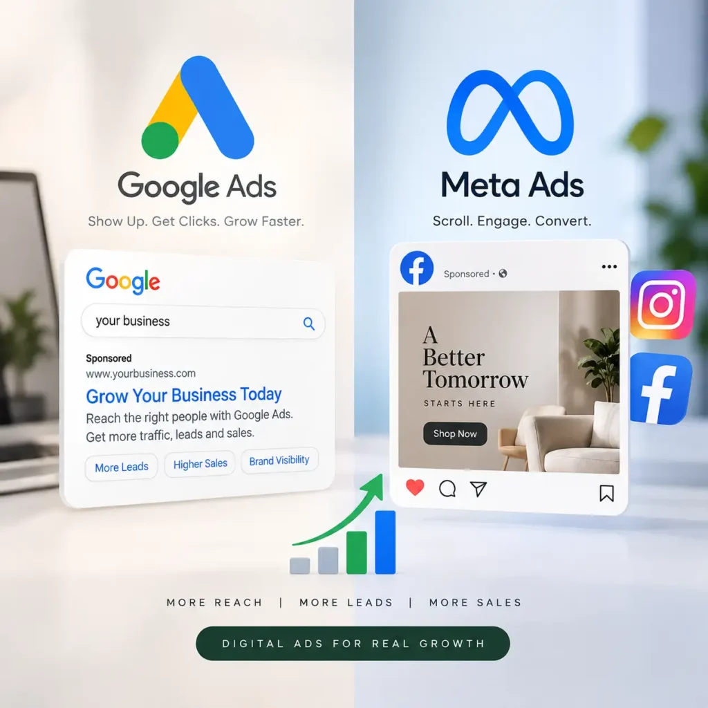 google ads and meta ads with best digital marketing strategist in malappuram